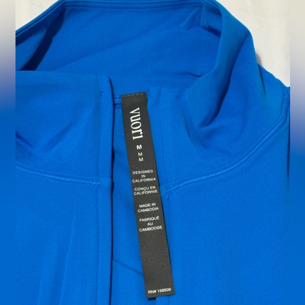 Vuori AllTheFeels Full Zip regatta blue M NEW - Picture 4 of 5